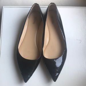 Michael Kors Patent Black Flats